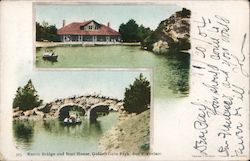 Rustic Bridge and Boat House, Golden Gate Park Postcard