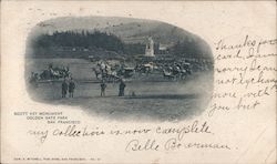 Scott Key Monument Golden Gate Park Postcard