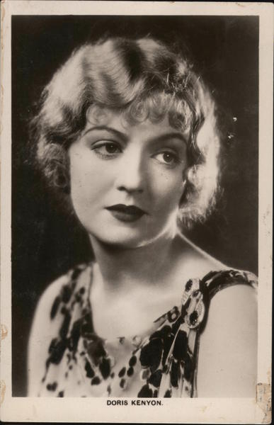 Doris Kenyon Actresses Postcard