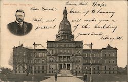 Capitol Building Lansing Postcard