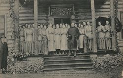 Teddy Roosevelt w/ Student Body at Martha Berry School, Mount Berry, Ga. Theodore Roosevelt Postcard Postcard Postcard