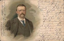 Color Portrait of Teddy Roosevelt Theodore Roosevelt Postcard Postcard Postcard