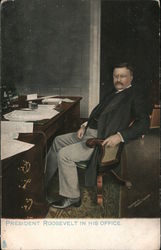 President Roosevelt in his Office. Postcard