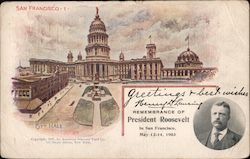 In Remembrance of President Roosevelt in San Francisco - May 12-14, 1903 Postcard