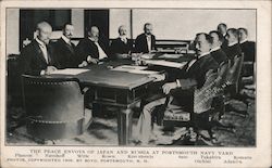 The Peace Envoys of Japan and Russia at Portsmouth Navy Yard Postcard