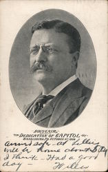 Oval Portrait of Roosevelt / Souvenir / Dedication of Capitol / Harrisburg, Pa. October 4, 1906 Theodore Roosevelt Postcard Post Postcard