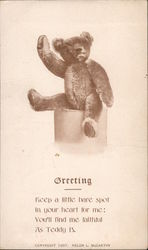 Teddy Bear Waving Postcard