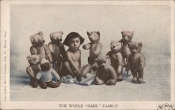 The Whole "Bare" Family Postcard