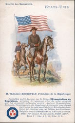 Foreign Card About Teddy Roosevelt as President of the United States Postcard