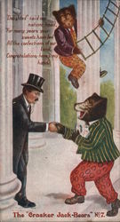 The Cracker Jack Bears Postcard