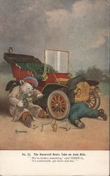 No. 12. The Roosevelt Bears Take an Auto Ride. Theodore Roosevelt Postcard Postcard Postcard