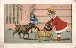 Billie Gets Busy. Postcard