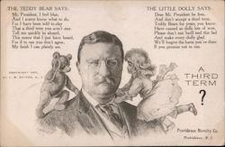 A Third Term? Teddy Roosevelt Theodore Roosevelt Postcard Postcard Postcard