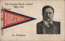 The Country Needs a Good Man Like Roosevelt for President Theodore Roosevelt Postcard Postcard Postcard