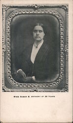 Miss Susan B. Anthony at 36 years Postcard