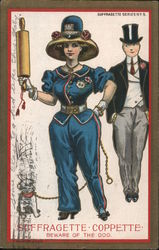 Suffragette Coppette, Beware of the Dog Postcard