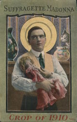 Suffragette Madonna Crop of 1910 Postcard