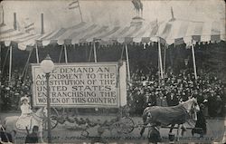 Amendment Float-Suffragettes Parade-March 3, 1923-Washington, D.C. Women's Suffrage Postcard Postcard Postcard