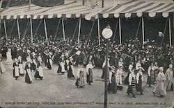 Women Representing Foreign Countries Suffragette's Parade - March 3-1913 - Washington - D.C. Postcard