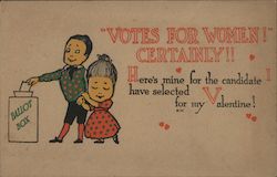 VOTES for WOMEN! CERTAINLY!! Postcard