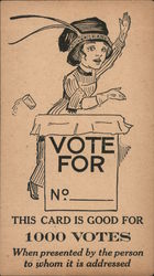 Stuffing the Ballot Box Postcard