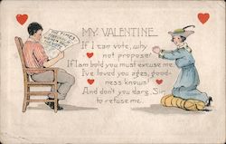 My Valentine - If I Can Vote, Why Not Propose? Postcard