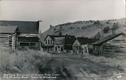 Old Time Buildings in South Pass City-Old Mining Ghost Town in Wyoming. Women's Suffrage Postcard Postcard Postcard