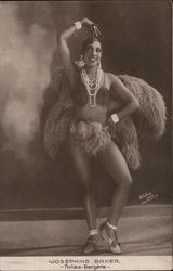 Josephine Baker - Folies-Bergere Postcard