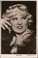 Mae West - Paramount Pictures Actresses Postcard Postcard Postcard