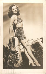 Good Wishes, Paulette Goddard Postcard