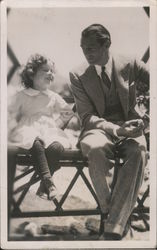 Shirley Temple & Gary Cooper Postcard