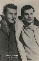 Martin Milner y George Manaris Postcard