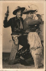 Bud Abbott and Lou Costello - Ride em Cowboy, 1942 Actors Postcard Postcard Postcard