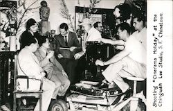 Shooting "Cinerama Holiday", Hand Signed Postcard