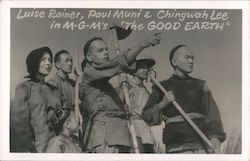 Luise Rainer, Paul Muni & Chingwah Lee in M.G.M's "The Good Earth" Actors Postcard Postcard Postcard