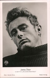 James Dean in dem Film "Die James Dean Story" Postcard