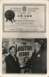 The Lawton Story - Southern California Motion Picture Council Inc. Award Actors Postcard Postcard Postcard