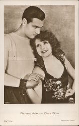 Richard Arlen - Clara Bow Actors Postcard Postcard Postcard