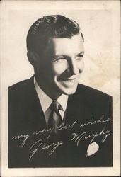 George Murphy - My Very Best Wishes Actors Postcard Postcard Postcard