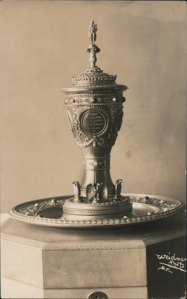 A Large Trophy on a Silver Platter San Francisco, CA Weidner Postcard
