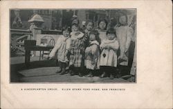 A Kindergarten Group, Ellen Stark Ford Home Chinatown San Francisco, CA Postcard Postcard Postcard