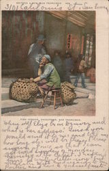 Fish Vendor, Chinatown San Francisco, CA Postcard Postcard Postcard