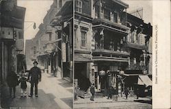 Street Scenes Chinatown Postcard