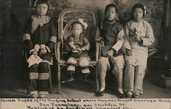 Chinese Pupils of the Singing School Where They are Taught American Song San Francisco, CA Postcard Postcard Postcard