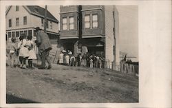 A Bunch of Children on a Dirt Road San Francisco, CA Postcard Postcard Postcard