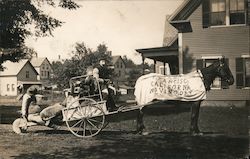 Man Sitting in Horse Drawn Cart "San Francisco Moving Day California Fred Pauze Postcard Postcard Postcard