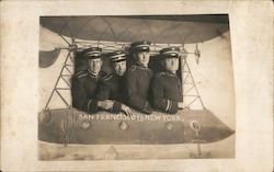 Four Pilots Posing Together San Francisco, CA Postcard Postcard Postcard