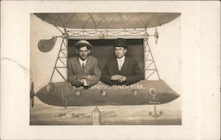 Two Men In Hot Air Balloon Photograph San Francisco, CA Postcard Postcard Postcard