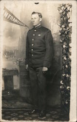 Man in Uniform Postcard