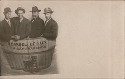 A Barrel of Fun San Francisco, CA Golden West Studio Postcard Postcard Postcard